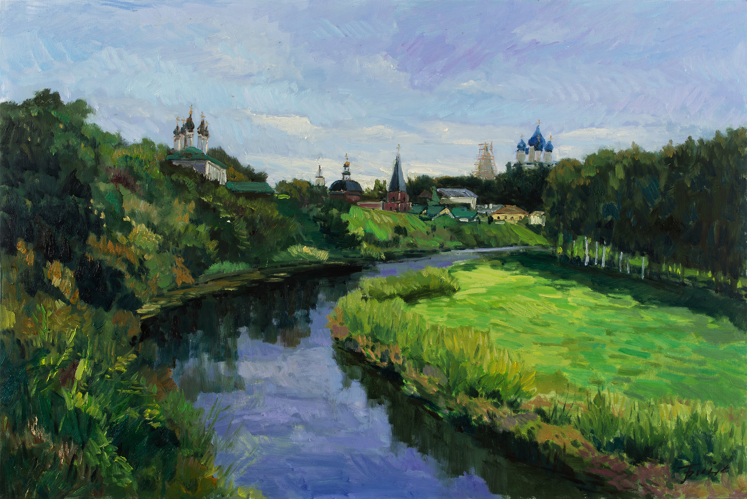 id="23390384">张膑 /a>于2019年夏季赴俄罗斯采风之时创作的油画作品