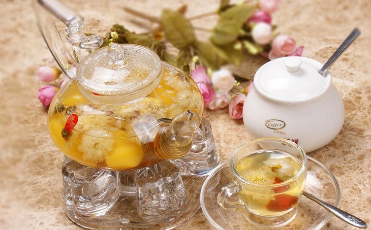 柠檬枸杞菊花茶