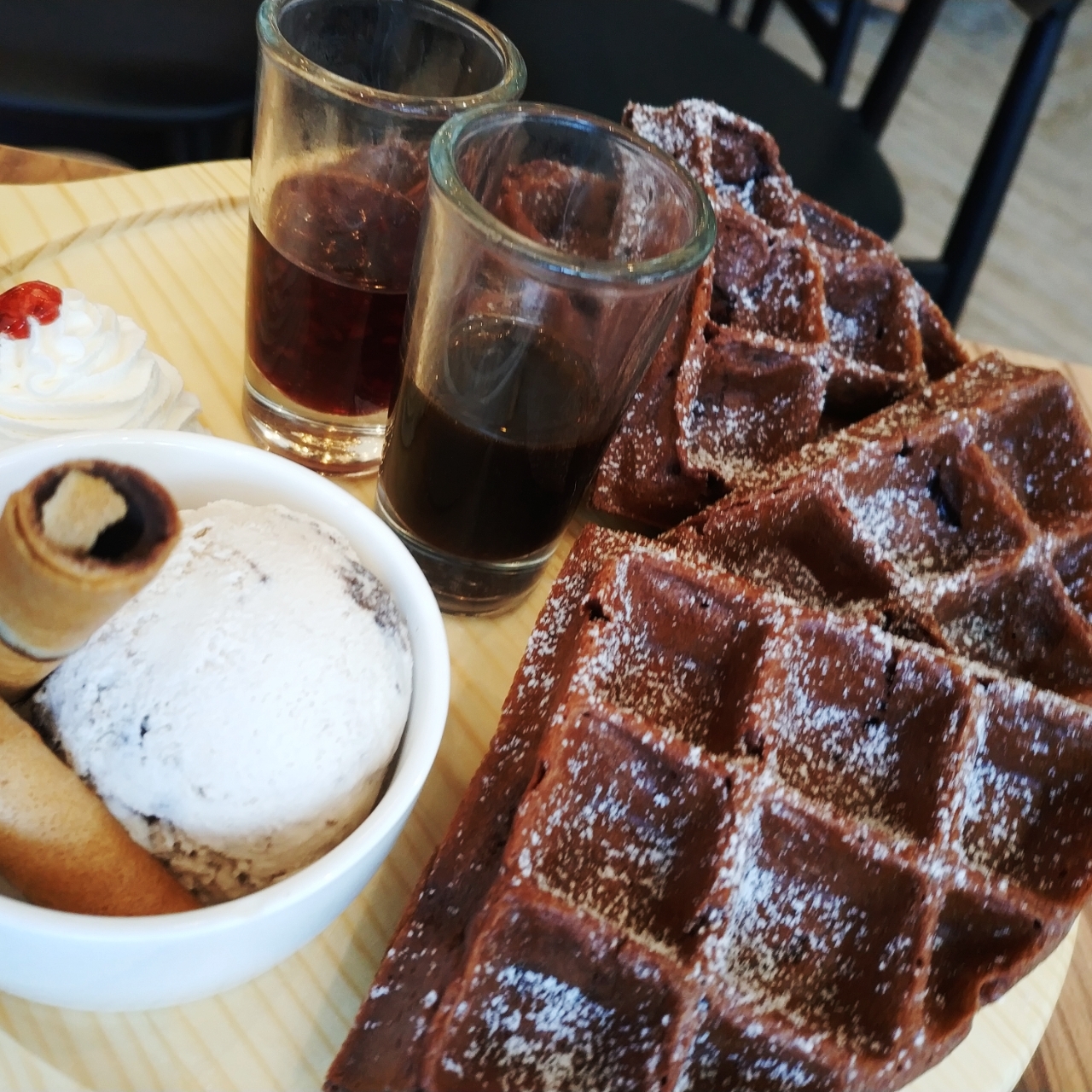 巧克力咖啡味蛋白饼