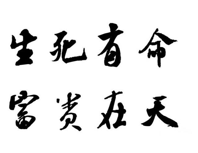 富贵在天生死有命