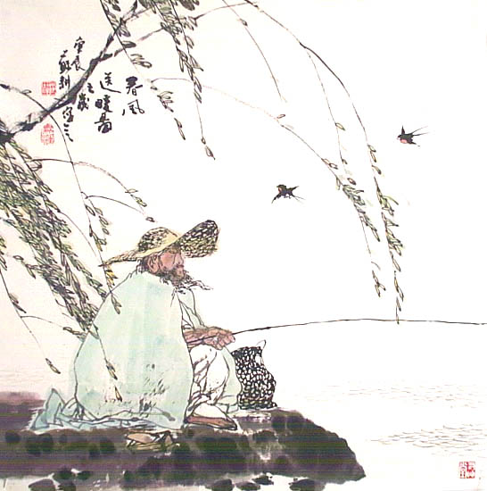 庄子垂钓