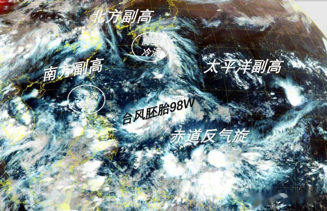 台风胚胎98w