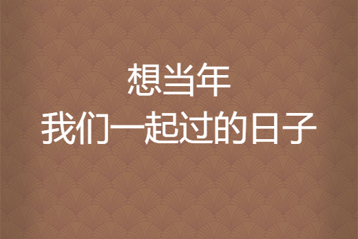 想当年我们一起过的日子