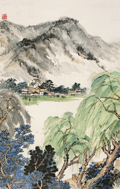 西湖之春山水之一