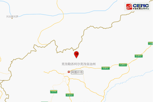 2021年2月25日新疆克孜勒苏州阿图什市3.2级地震