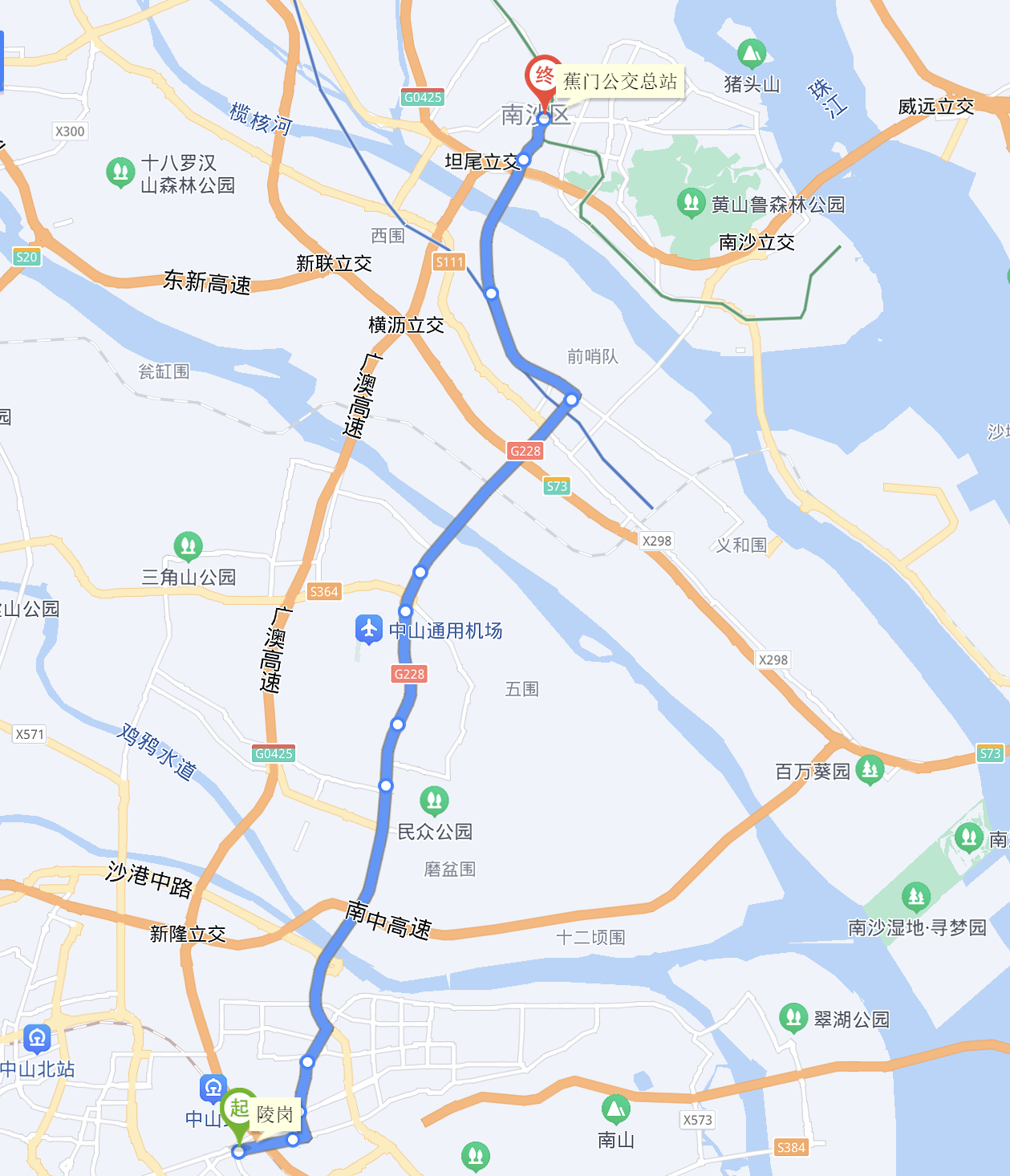 中山公交k981路
