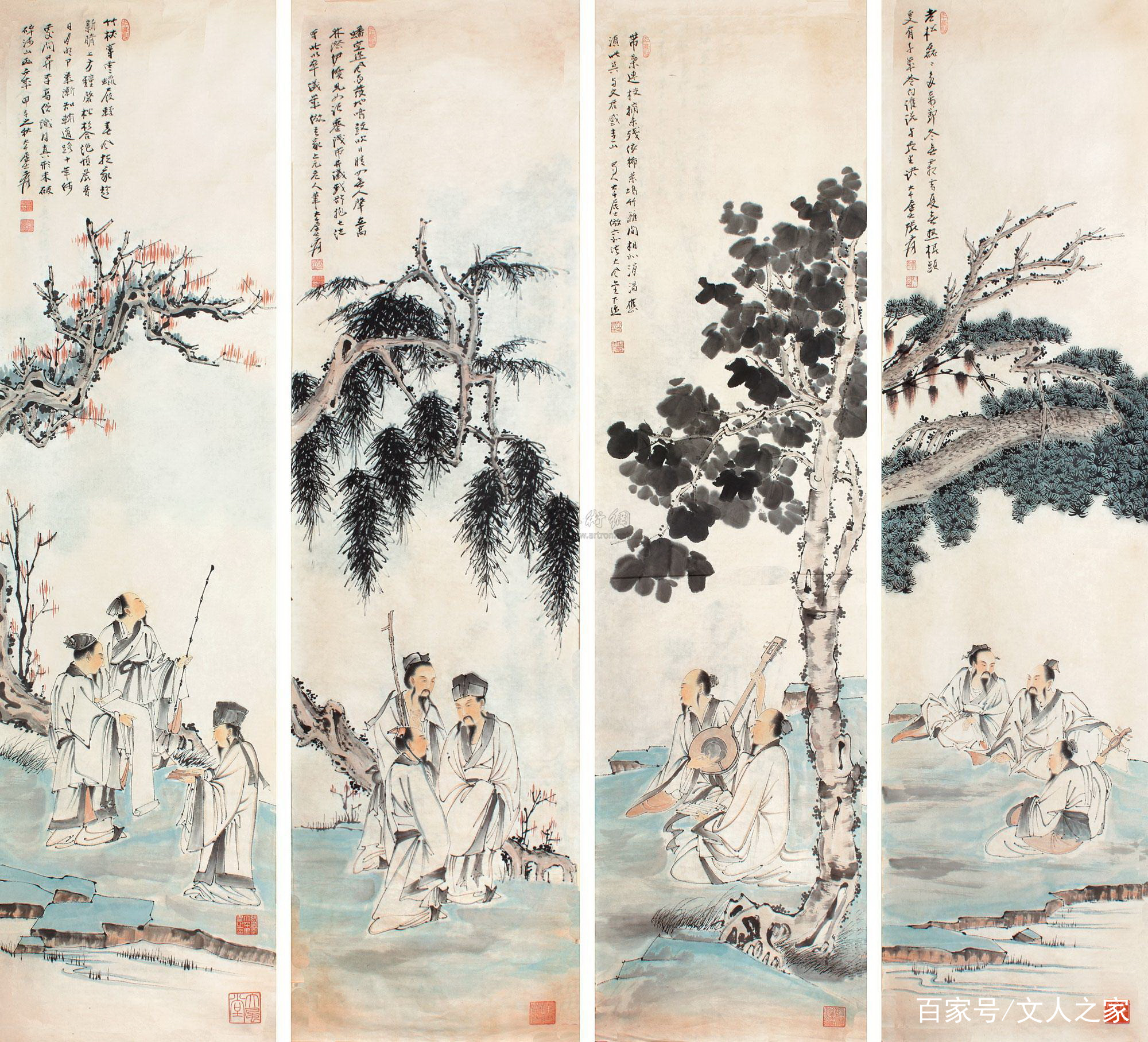 从细节中欣赏张大千的绘画_百科TA说