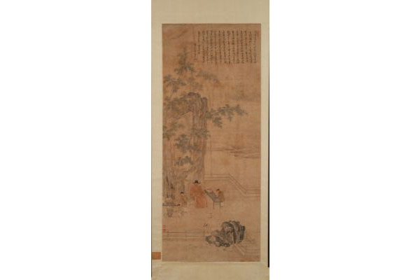 明唐寅王鏊像图轴