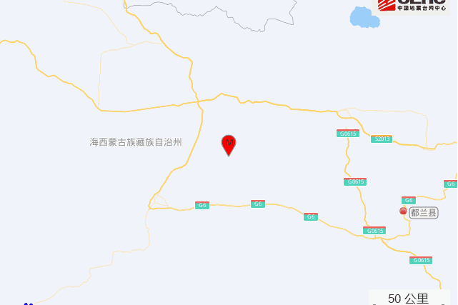 2022年10月6日1时42分在青海海西州都兰县发生3