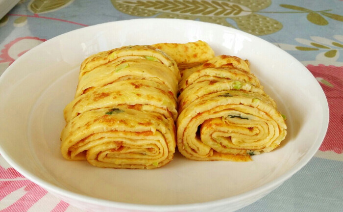 平底锅鸡蛋卷
