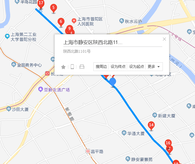 陕西北路1101号