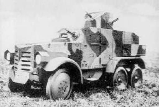  p>九一式装甲汽车,是二战期间日军装甲武器之一,服役年代是1931-1945
