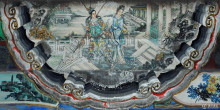 壁画凤仪亭吕布戏貂蝉