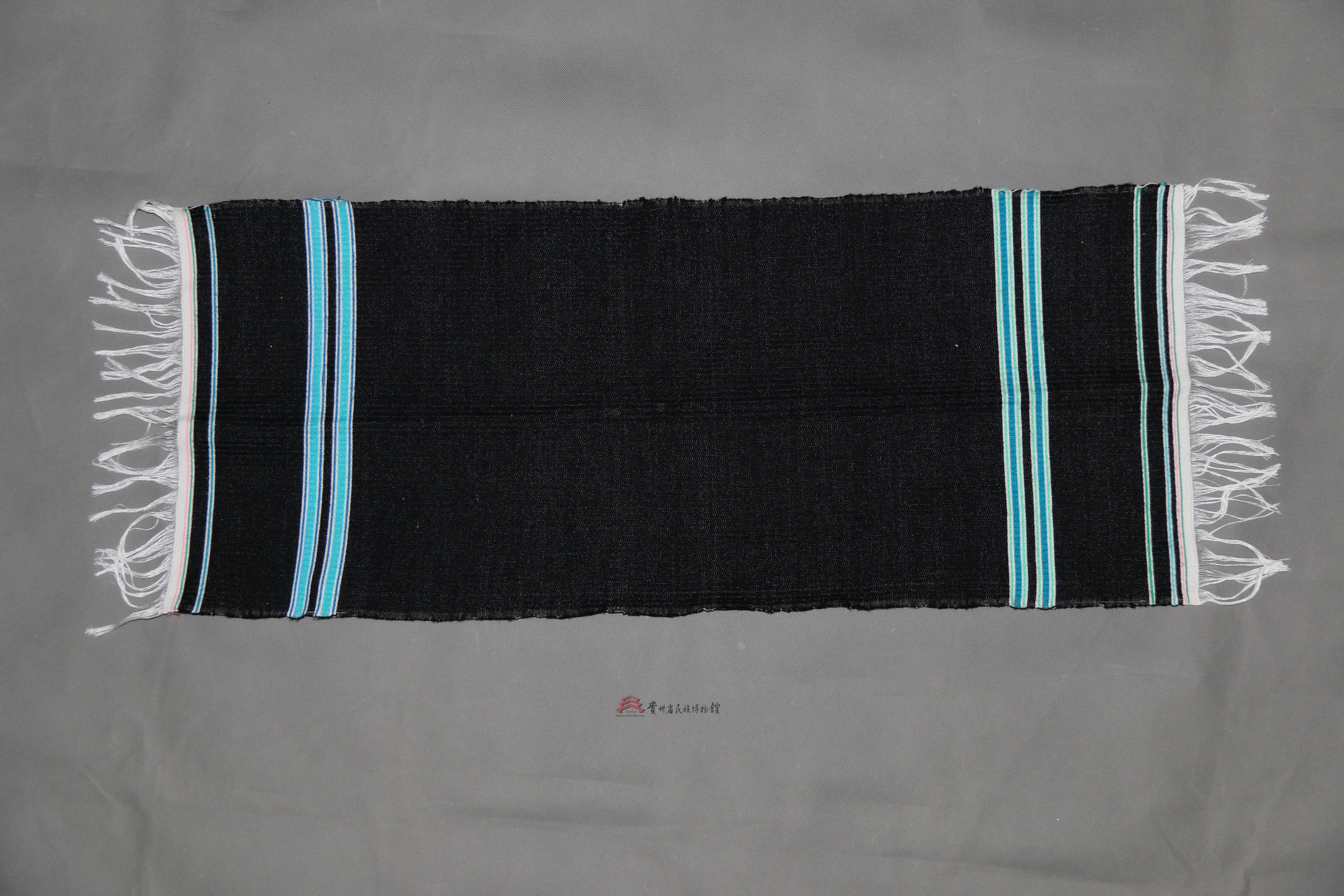 当代惠水布依族黑布流苏头帕