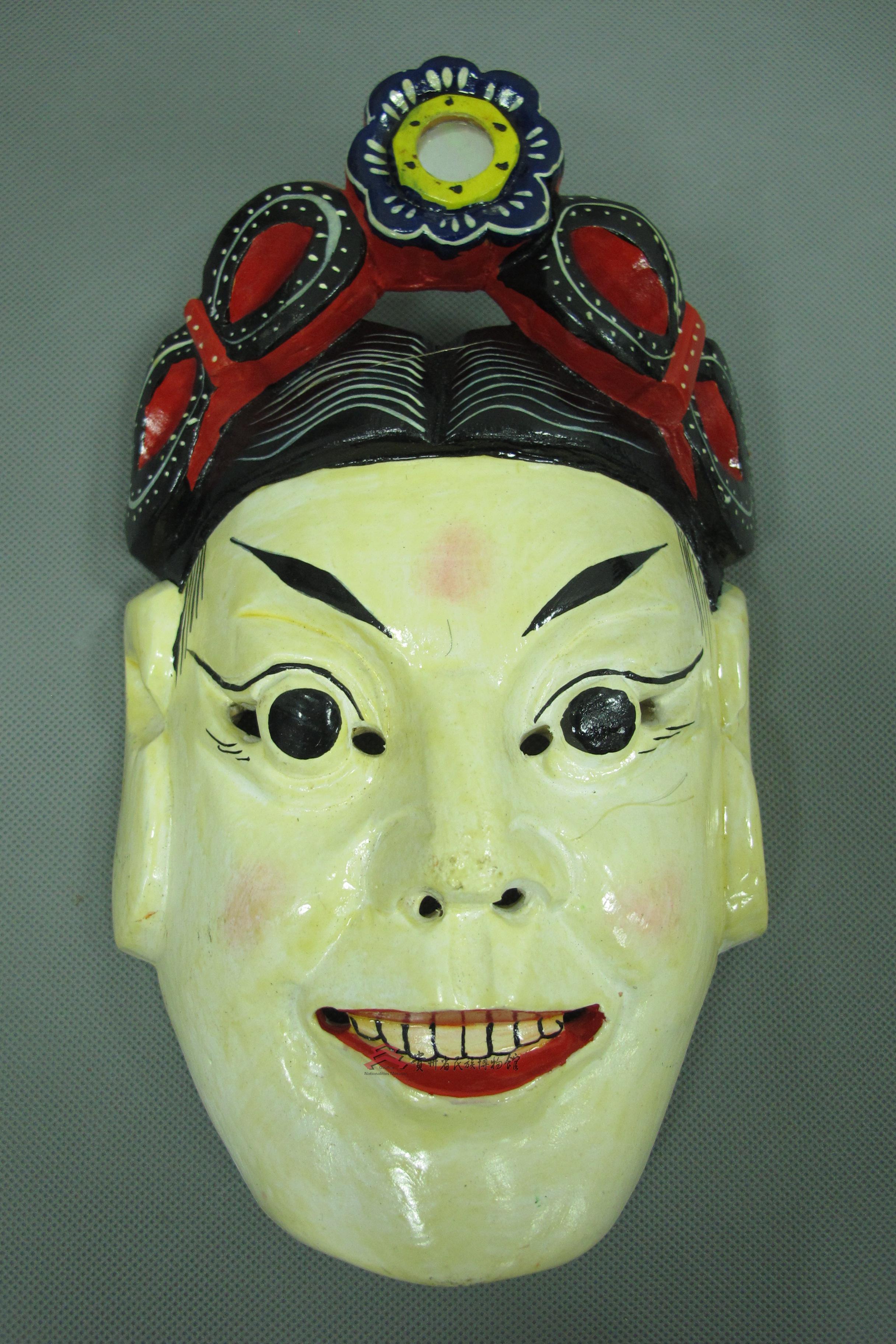 当代安顺地戏面具《封神榜》哪咤