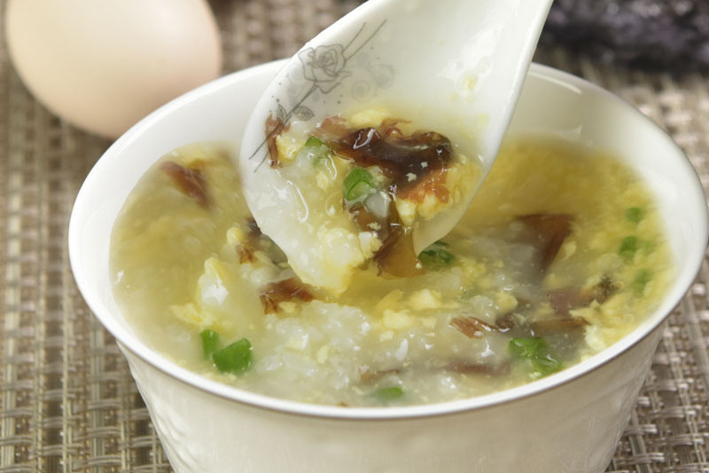紫菜鸡蛋粥
