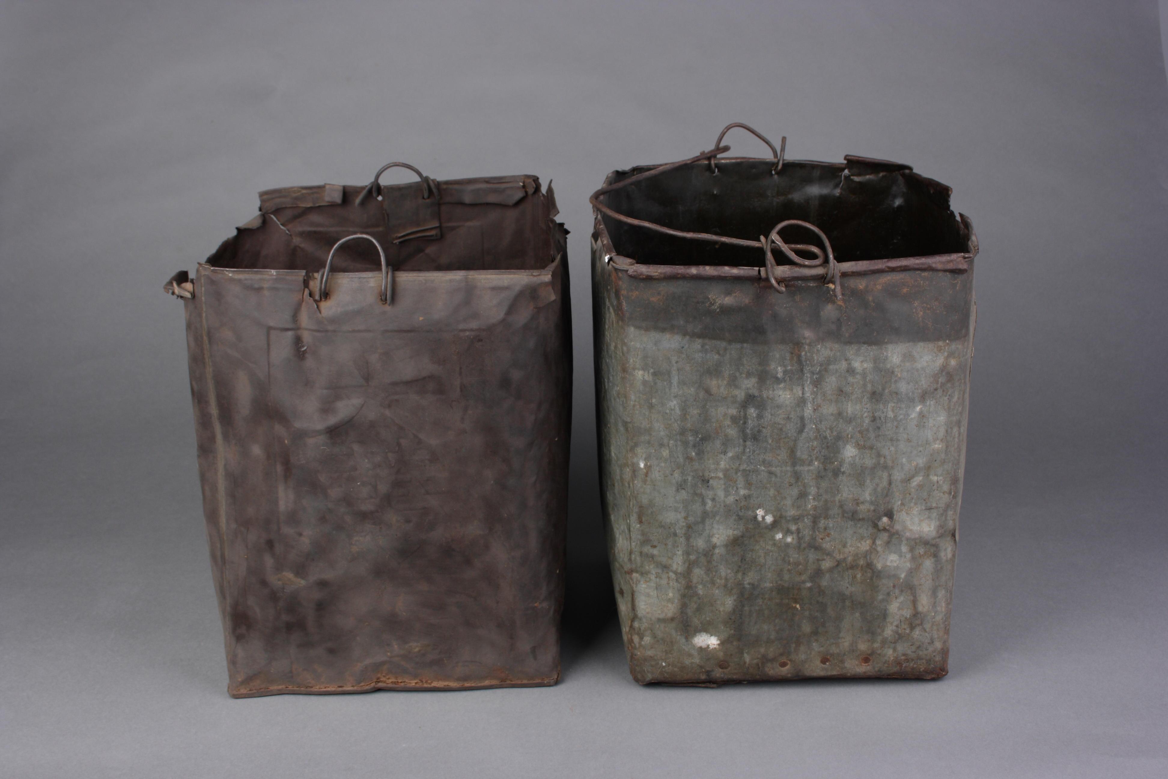 1944-1945年兴隆县"无人区"司桂林给八路军送水送饭用的铁水桶