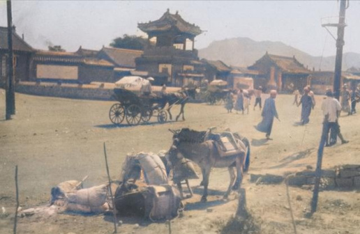 朝阳老城小什字旧照（慕容街与营州路交汇处）