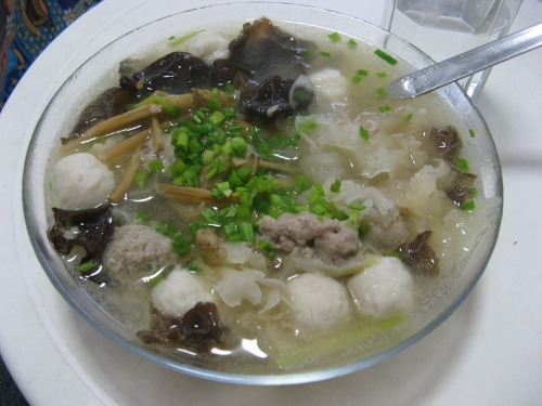 三鲜肉片汤