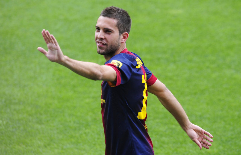  p>约尔迪·阿尔巴(jordi alba),全名约尔迪·阿尔巴·拉莫斯(jordi