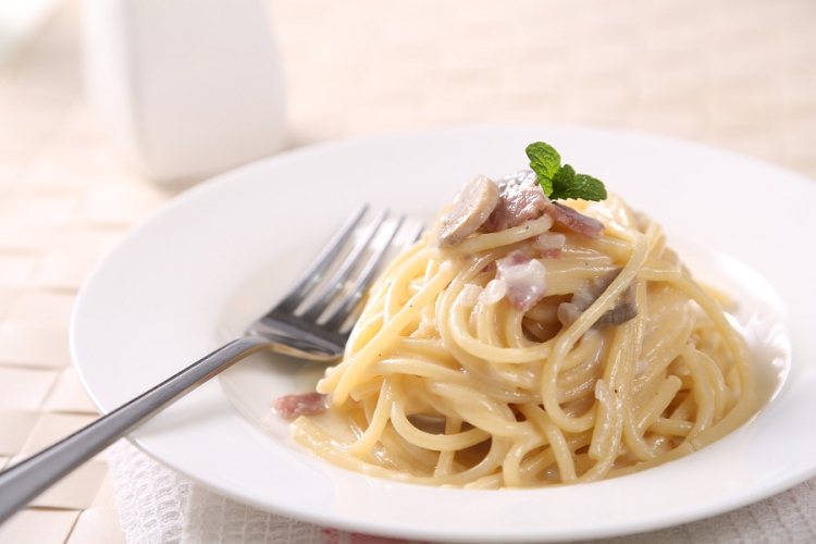  p>奶油蘑菇意大利面是一道美味的菜肴. /p>