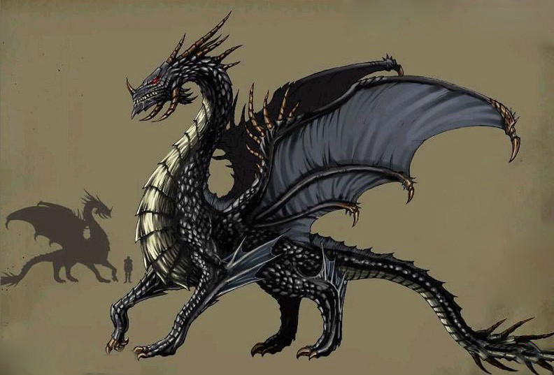  p>作为西方奇幻的经典怪物之一,龙的原型几乎都是生长着巨大的翅膀