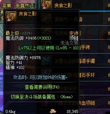 安图恩史诗装备