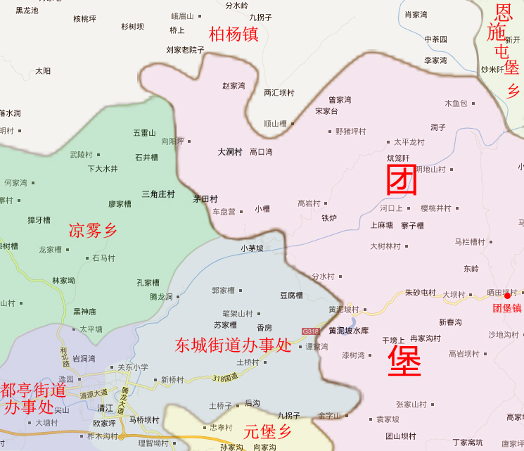  p>团堡镇地处利中盆地,是利川东大门,东有石板岭为利川,恩施两市天然