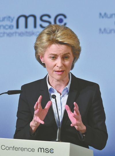  p>乌尔苏拉·冯德莱恩(德语:ursula von der leyen),女,1958年10月