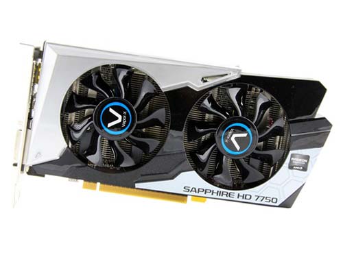 蓝宝石hd7750 1g gddr5 黑钻版 oc
