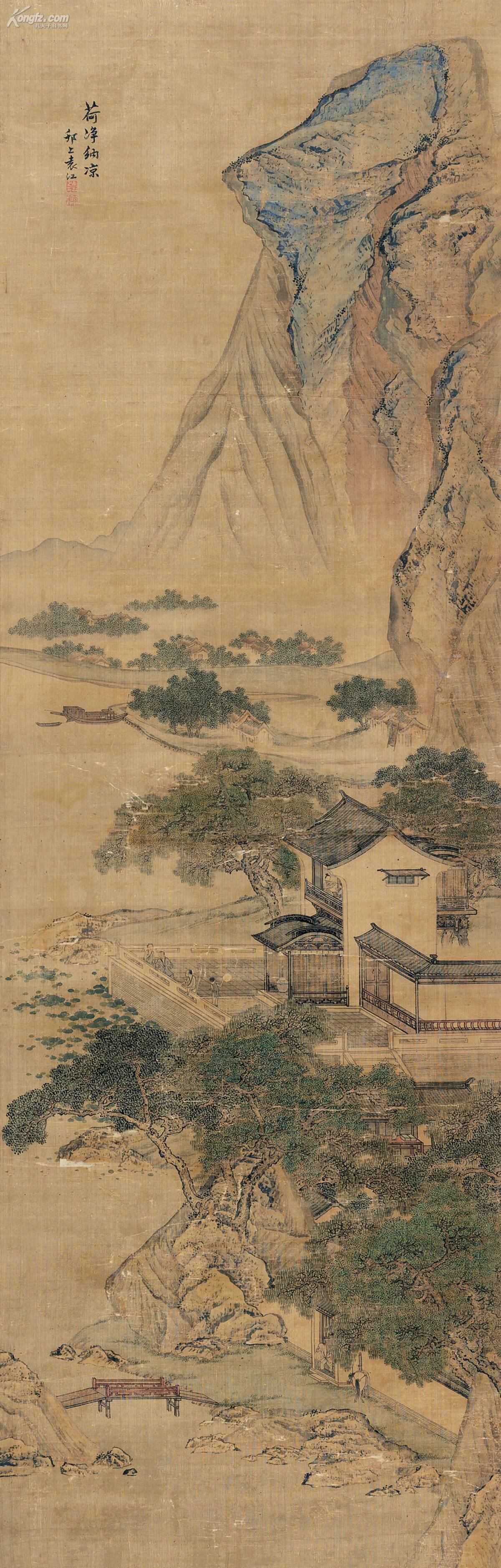  p>袁江(1671?-1746?),清代画家,字文涛,晚年号岫泉,江苏江都人.