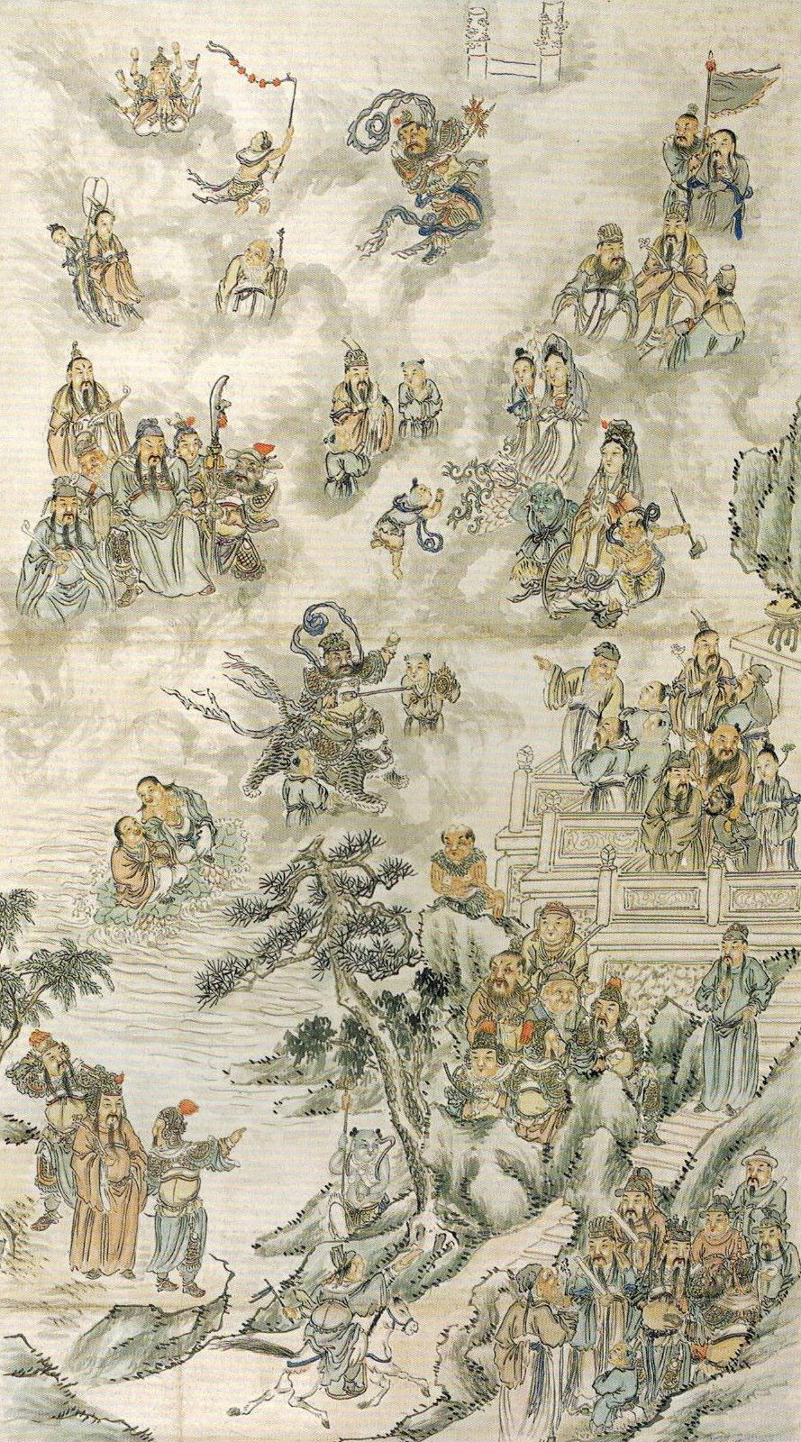 高淳明清道教神像画