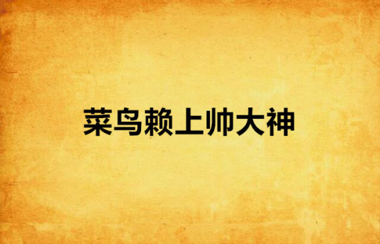 菜鸟赖上帅大神 百度百科