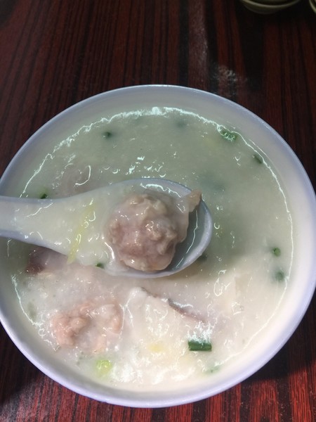 牛肉丸粥