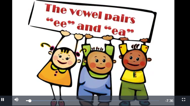 the vowel pairs "ee" and "ea"