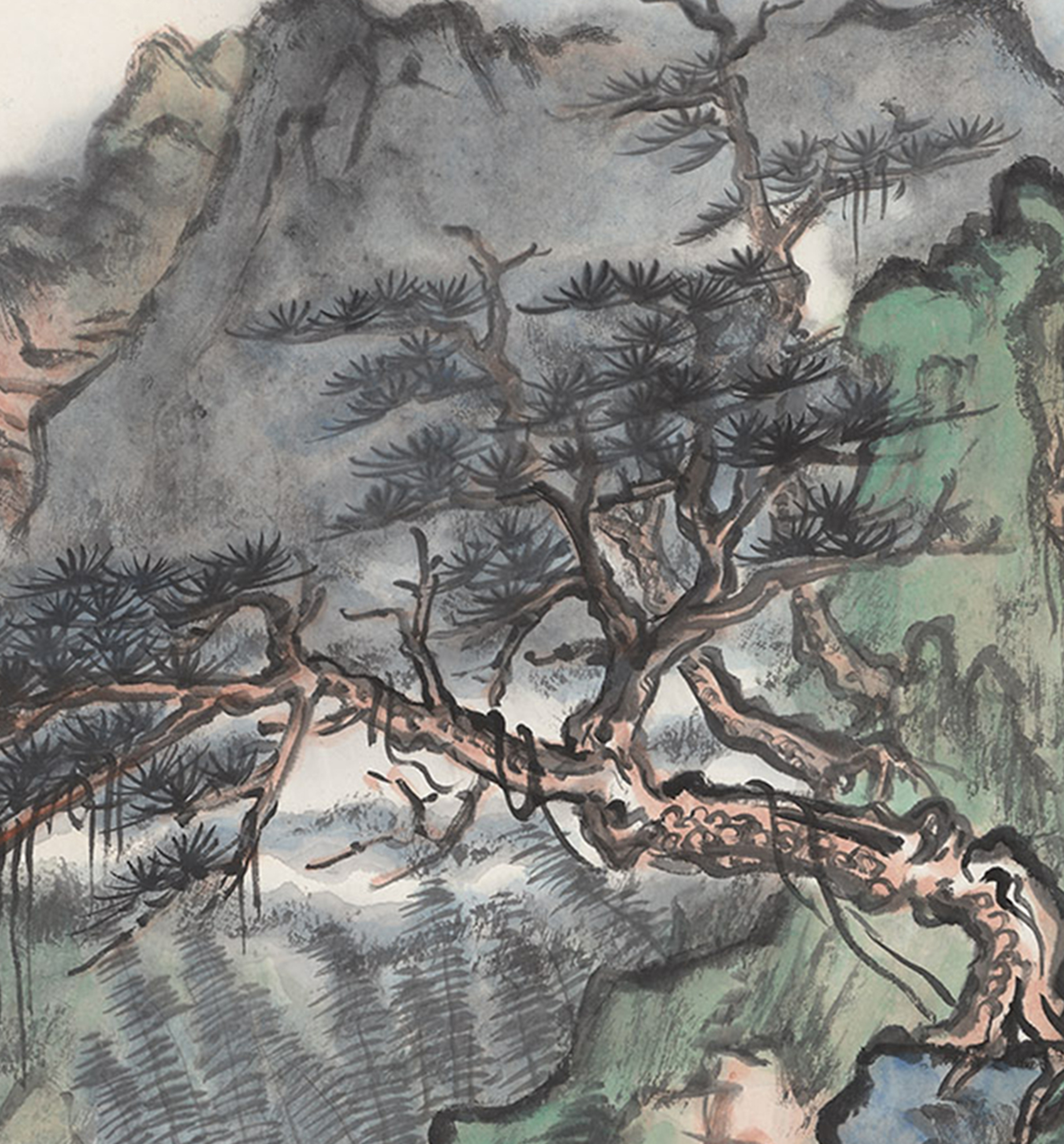 《清泉映疏松》为画家 a target="_blank" href="/item/石峰/9709191"