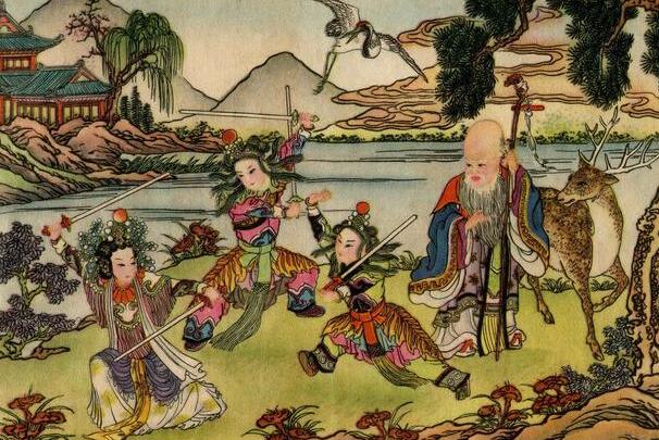一组精美的《白蛇传》年画，出自天津杨柳青画社_百科TA说