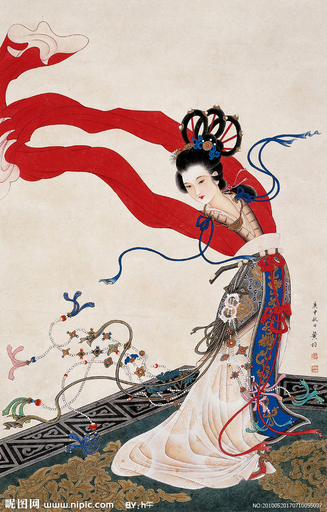  p>长袖舞属于古典舞种,以舞长袖为特征,舞人无所持,以手袖为威仪