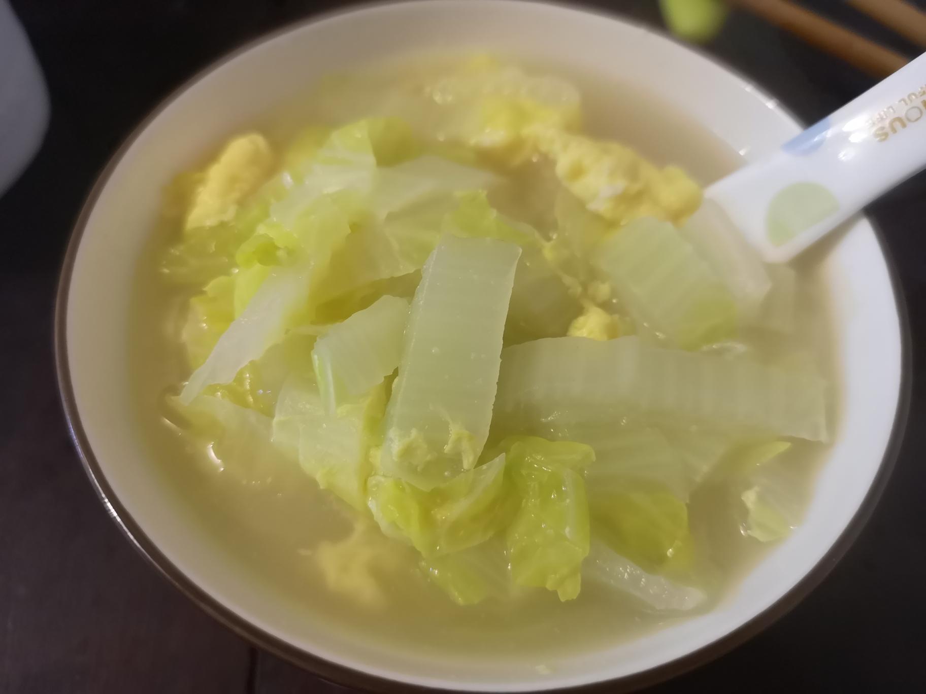 白菜叶鸡蛋浓汤