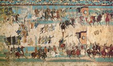 《张议潮统军出行图》