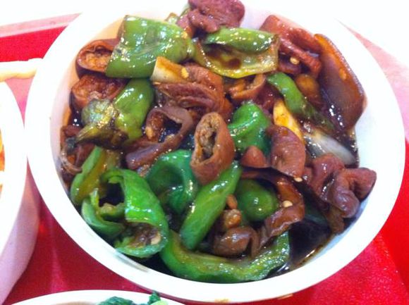 青椒炒鸭肫