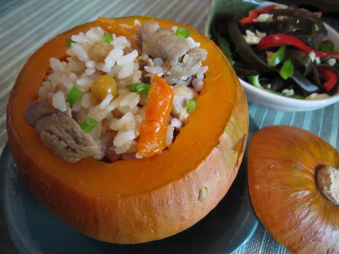 鸭肉南瓜饭