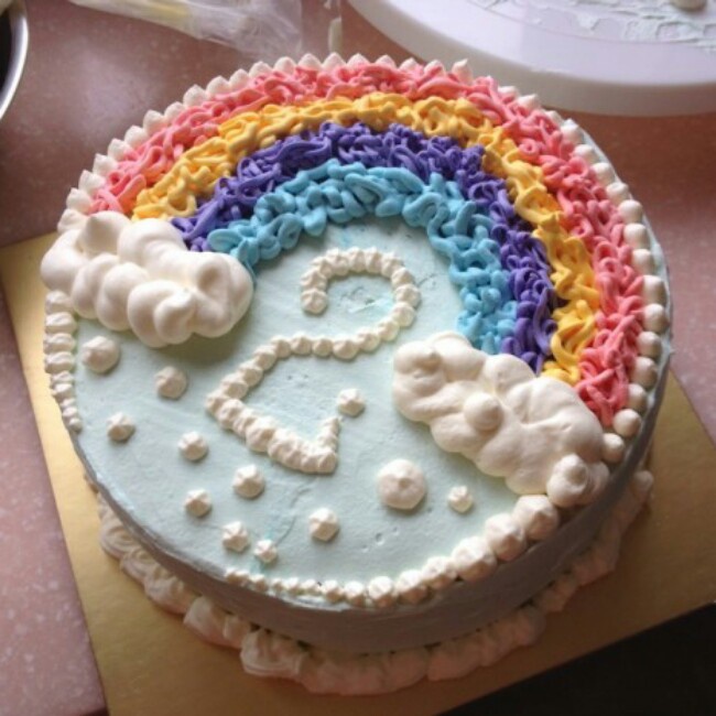 淡奶油装饰蛋糕