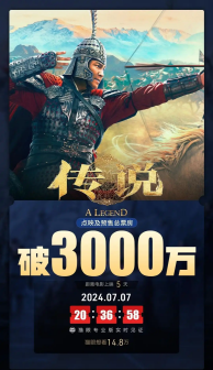 《传说》预售票房破3000万