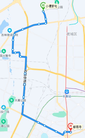 长春公交t322路