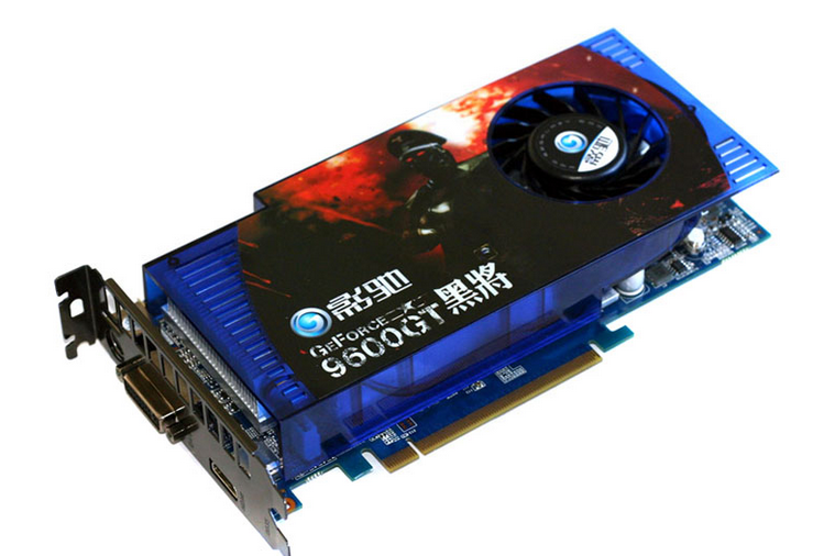 影驰9600gt黑将版 1gb(新版)