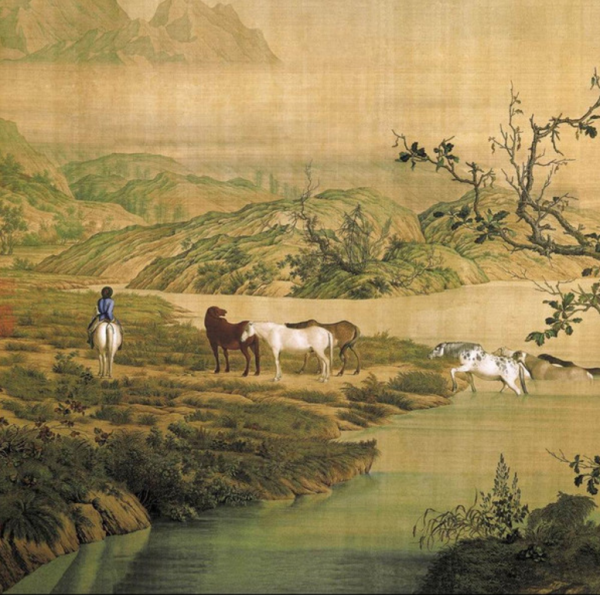 百骏图（清朗世宁画作）_百度百科