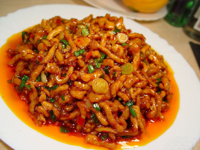鱼香肉丝盖饭