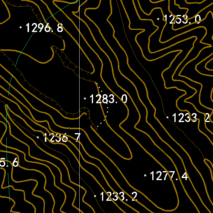 煤层底板等高线图