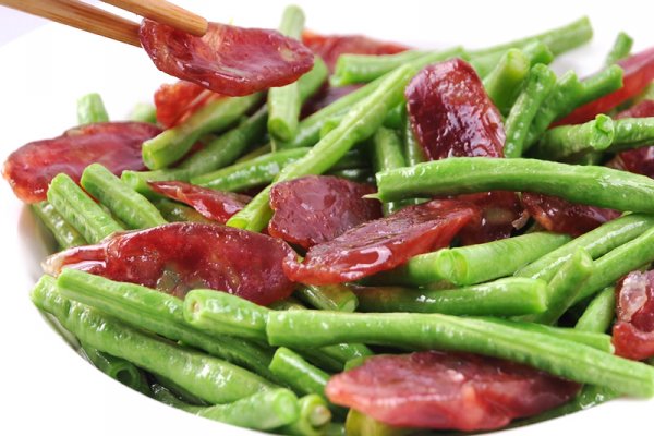 豆角干炒腊肠